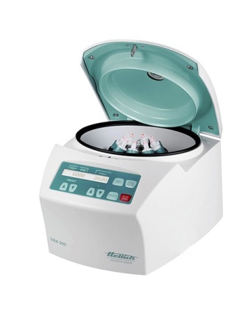EBA 200 – 208В-240В/50-60Гц настольная центрифуга с 8-местным угловым  ротором для пробирок объемом 15 мл. и адаптерами (для пробирок)