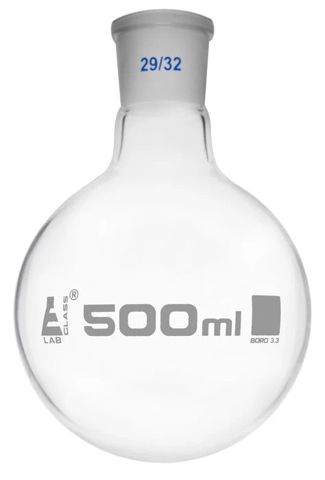 EGL0404J Колба круглодонная 500мл, шлиф 29/32, боросиликатное стекло