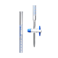 CH0241JБюретки – с полоской Шелбаха, из стекла, с краном PTFE, 25 мл.