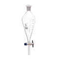 EGL0479D-GR Разделительная воронка, грушевидная форма - кран PTFE, пластиковая пробка, 500 мл