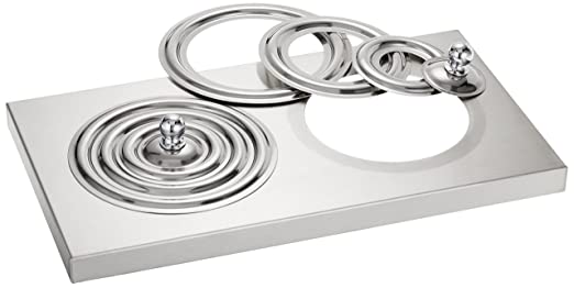 Крышка с концентрической кольцевой крышкой, 2 шт., BFC106, нержавеющая сталь, для водяной бани 6 литров                       Lid with concentric ring cover set, 2 pcs., BFC106, stainless steel, for water bath 6 Liter