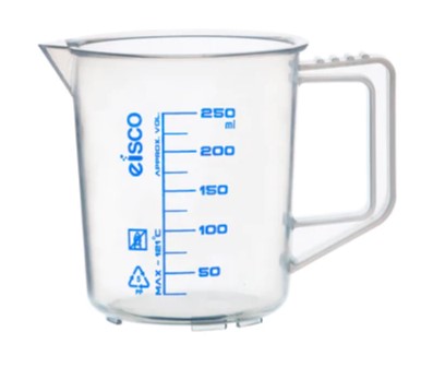 Мерный стакан с оттиском шкалы, 250 мл, РР (Measuring Jug-Screen Printed, 250 ml, Polypropylene CH0357B )