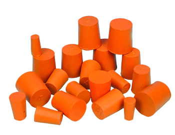 Пробка резиновая, сплошная, ниж.диам. 48 мм, верх.диам. 54 мм, длина 33 мм // Stopper Rubber, Solid, bottom 48 mm, top 54 mm, length 33 mm