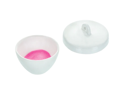 Тигель 50 мл, фарфор, приземистой формы / Crucible 50 ml, Porcelain, Squat