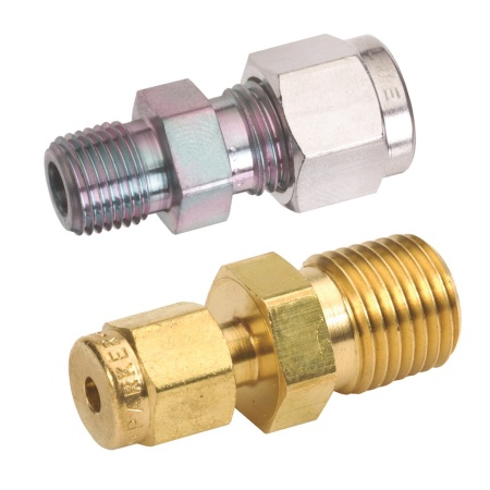 Фитинг Parker, латунь, NPT, с наружной резьбой от 1/4" до 1/8" (уп./10)
