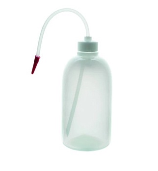 Промывалка (LDPE) Premium, узкое горло, цветной колпачок, 500 мл / Wash Bottles (LDPE) Premium, narrow neck, colored top, 500 ml