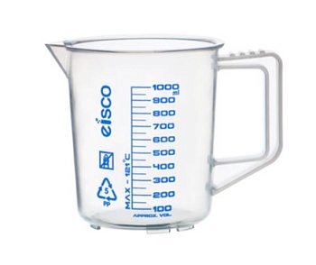 Мерный стакан с оттиском шкалы, 1000 мл, РР (Measuring Jug-Screen Printed, 1000 ml, Polypropylene CH0357D )