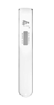 Пробирка, тонкостенная, 150х16 мм, боросиликатное стекло, с ободком / Test Tube, light wall, 150x16 mm, boro. Glass, With Rim