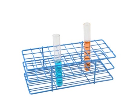 Стойка для пробирок – покрытая эпоксидной смолой стальная проволка, на 40 пробирок / Tube Rack - Epoxy Coated Steel Wire, 40 Tubes 