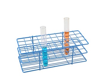 Стойка для пробирок – покрытая эпоксидной смолой стальная проволка, на 40 пробирок / Tube Rack - Epoxy Coated Steel Wire, 40 Tubes 