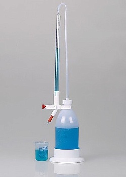 Бюретки - автоматическое обнуление, емкость 50 мл, доп. Div. 0,10 мл Допуск ± 0,05 мл, класс A Объемный флакон 1000 мл